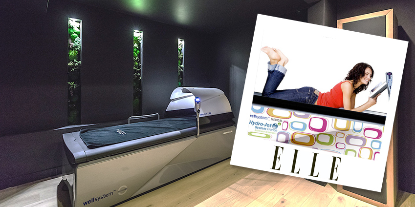 ELLE a testé le lit de massage hydro actif Hydrojet WELLSYSTEM